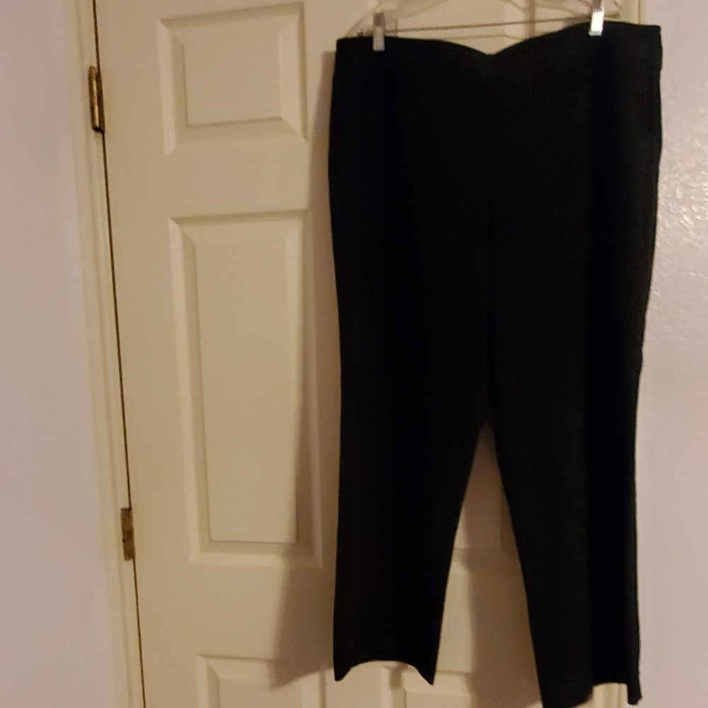 Dressbarn black plus size trousers